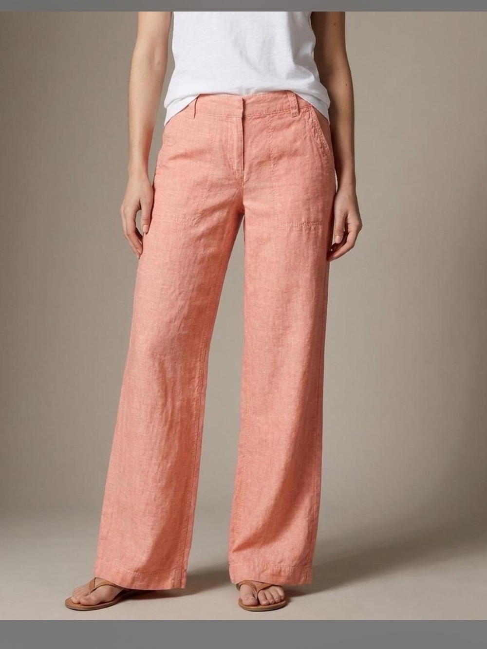 NWT Anthropologie Pilcro Wide-Leg Linen Blend Pants Size 2